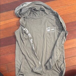 Pelagic Gray Long Sleeve Hoodie